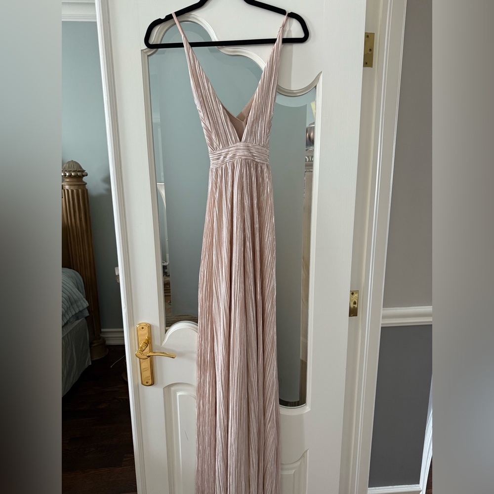 Luxxel Blush Backless Maxi Dress